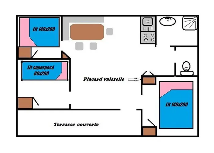 3 Avec Terrasse - Parfait Pour 6 Personnes - Api-1-52-991 *
